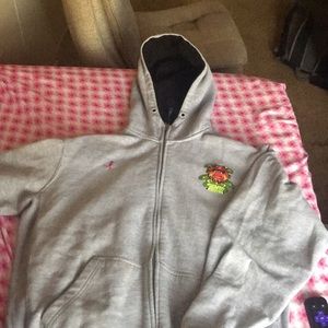 gray jacket / hoodie